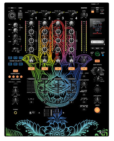 Pioneer DJ DJM 900 NEXUS Skin Henna Rainbow